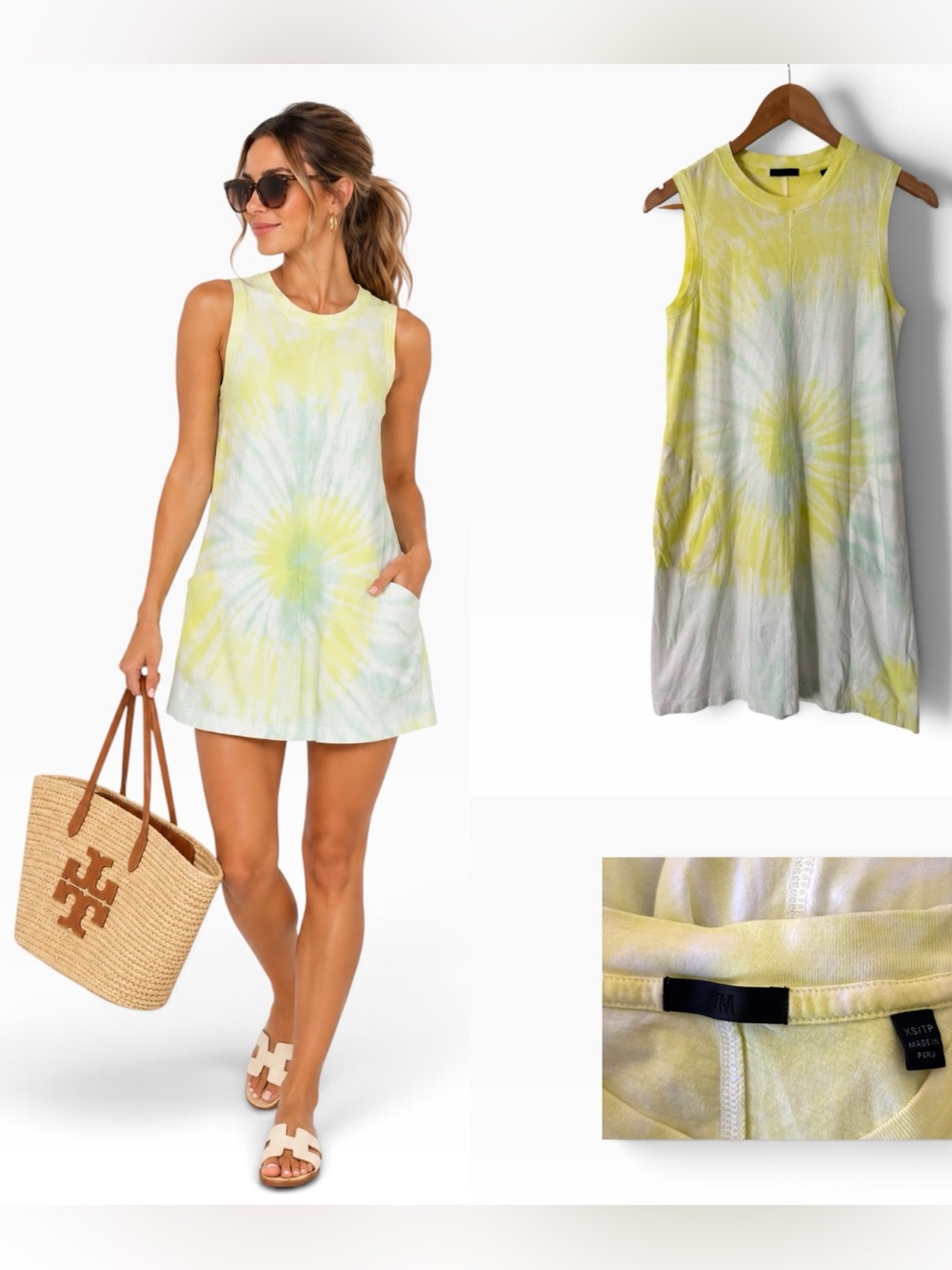 ATM Tiè Die Tank Dress - Size XS
